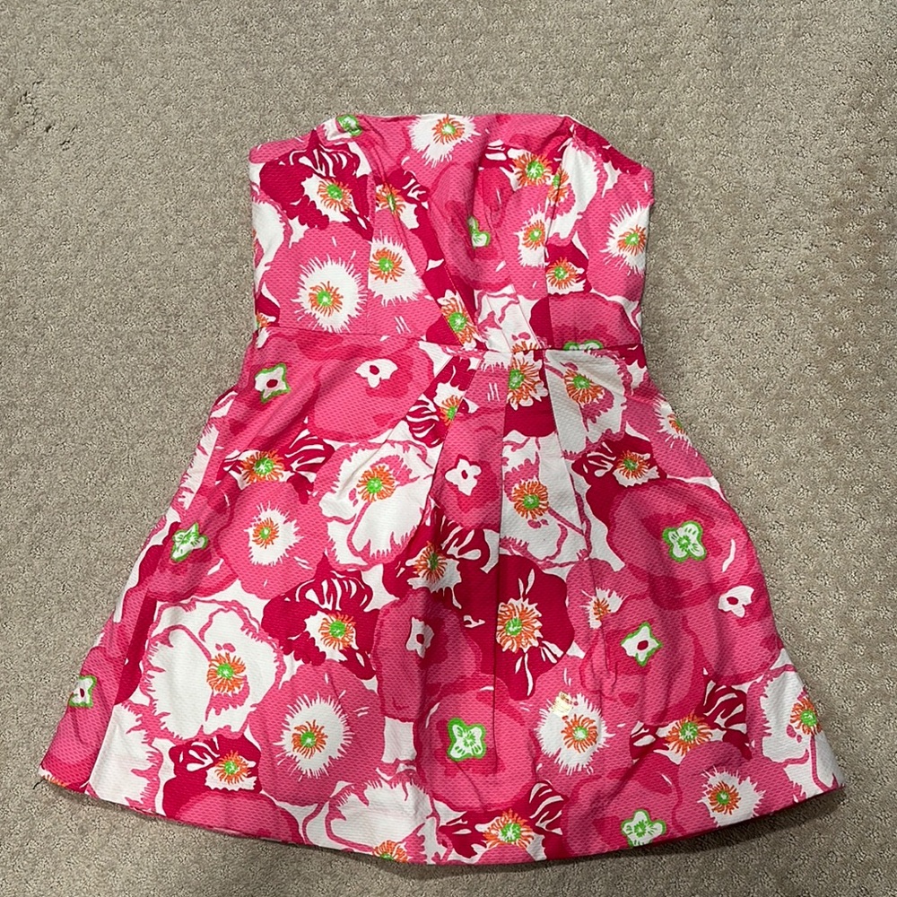 Lilly Pulitzer Pink Floral Dress